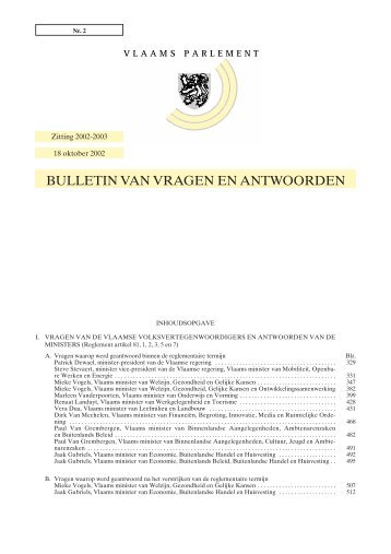 Tekst - Vlaams Parlement