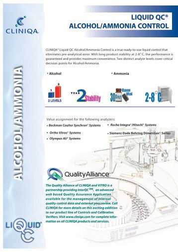 ALCOHOL/AMMONIA - Omega Diagnostics