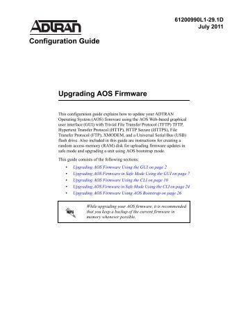 Upgrading AOS Firmware - ADTRAN Support Community