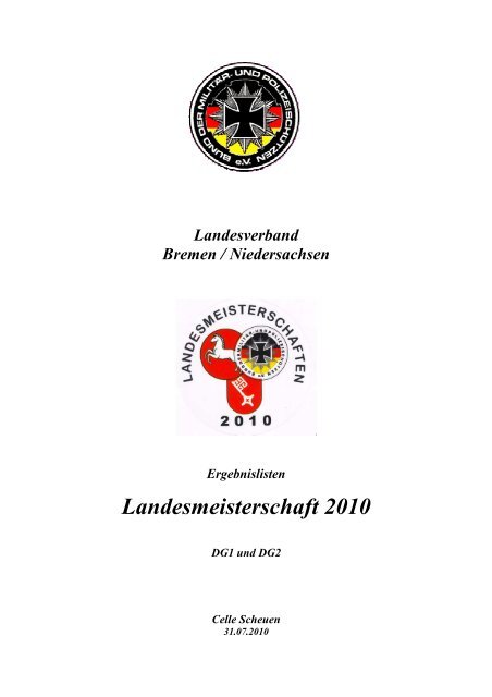 Landesmeisterschaft 2010 - SLG Stade - Hagen