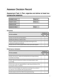 Observation checklist