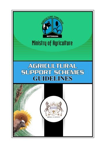 Ministry of Agriculture Support Schemes