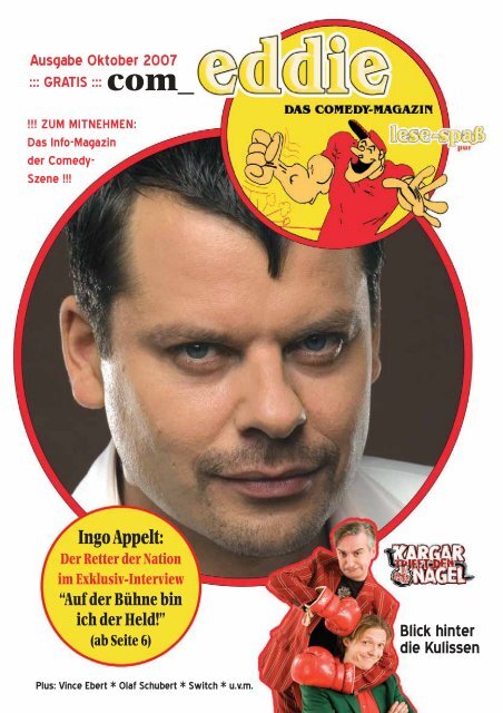 Ausgabe Oktober 2007 Com ::: GRATIS - Wir sind Comedy