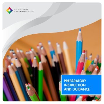PREPARATORY INSTRUCTION AND GUIDANCE