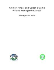 Aylmer, Fingal and Calton Swamp Wildlife Management Areas