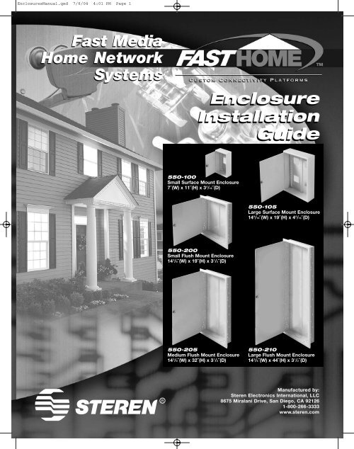 Enclosure Manual - Steren Electronics