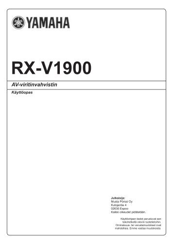 RX-V1900 - Yamaha