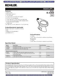 Kohler K-4960-ET-0 Bardon Urinal Specifications - WaterWise