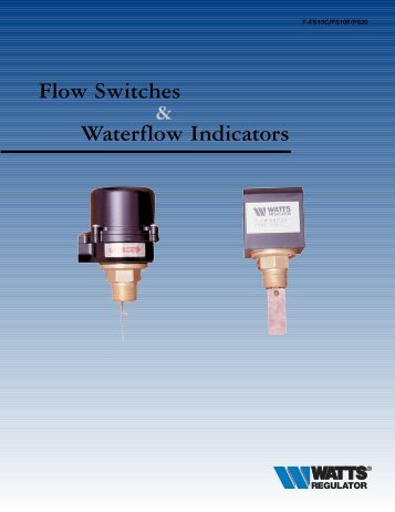 Flow Switch Catalogue - Advancedwater.co.uk