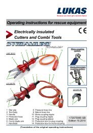 Electrically insulated Cutters and Combi Tools Operating ...
