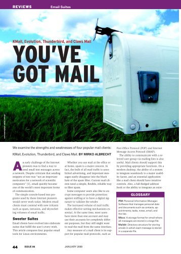 KMail, Evolution, Thunderbird, and Claws Mail - Linux Magazine