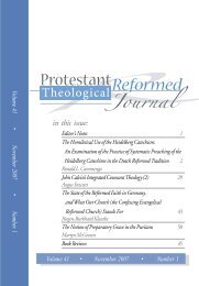 November 2007 - Protestant Reformed Churches in America