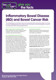 (IBD) and Bowel Cancer Risk - Bowel Cancer UK