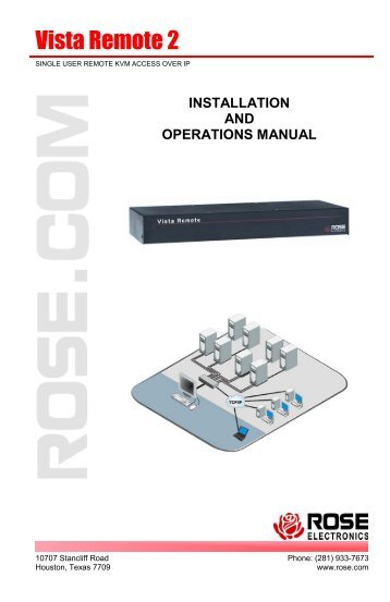 Manual (PDF) - Rose Electronics