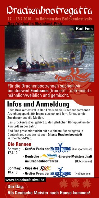 Infos und Anmeldung - Bad Emser BrÃ¼ckenfestival