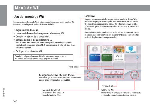 Manual de operaciones de la consola Wii