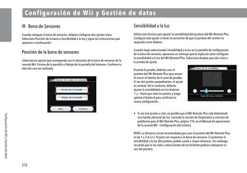 Manual de operaciones de la consola Wii