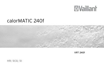 Upute za rukovanje calorMATIC 240f.pdf (0.60 MB) - Vaillant