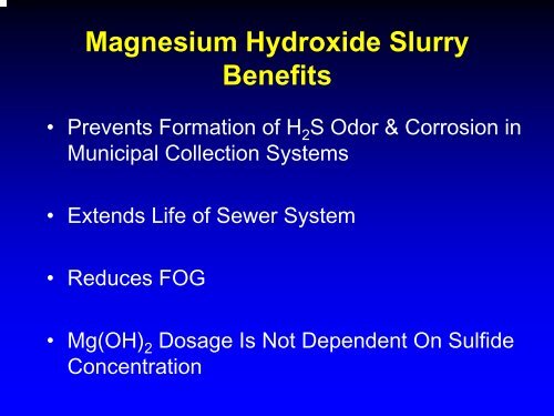 Magnesium Hydroxide Slurry: A Safe, Cost Effective Solution for ...