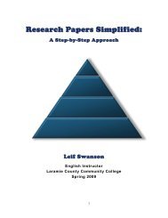 Research Papers Simplified - Laramie County Community College