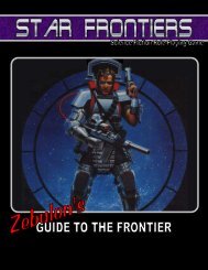 Star Frontiers - Zebulon's Guide to the Frontier - Star Frontiersman