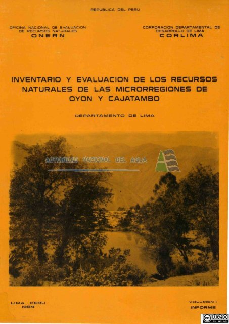 inventario y evaluaciÃ³n de los recursos naturales de las ...