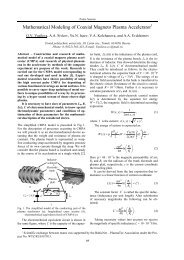 Mathematical Modeling of Coaxial Magneto Plasma Accelerator