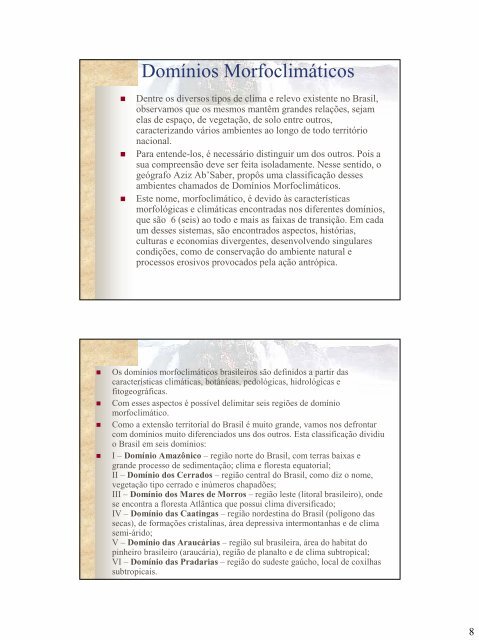 As Estruturas e as Formas do Relevo Brasileiro 1 - IntroduÃƒÂ§ÃƒÂ£o - Univap