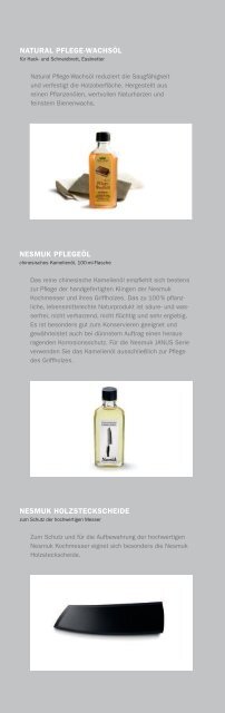 Nesmuk - Kochmesser Janus - Broschüre ( 9 Seiten ... - EXQUISIT24