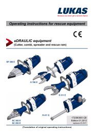 Operating instructions for rescue equipment - LUKAS Hydraulik GmbH