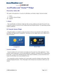 AccuWeather.com Stratus™ Widget