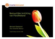 Presentatie De bestuurlijke inrichting van FloraHolland