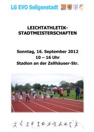 Egebnisliste SeligenstÃ¤der Stadtmeisterschaften 2012 - Lg-evo ...