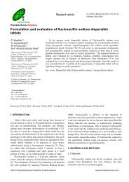 Formulation and evaluation of flucloxacillin sodium dispersible tablets