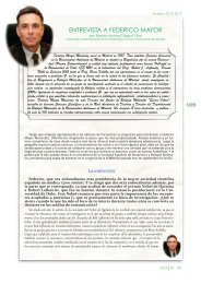 Entrevista a Federico Mayor Menéndez - Encuentros en la Biología