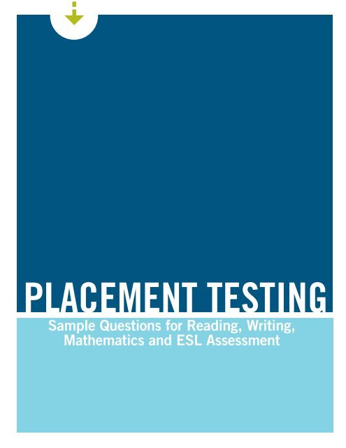 Sample Questions for Reading, Writing, Mathematics and ESL ...