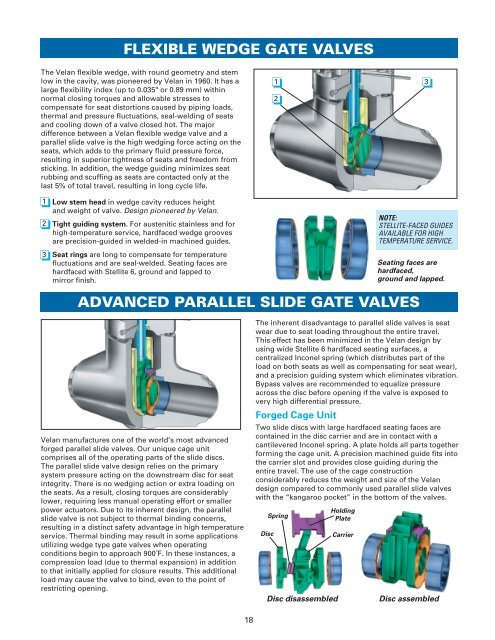 Flexible Wedge Gate Valves Advanced Parallel Slide
