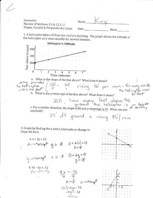 21 Geometry Chapter 3 Parallel And Perpendicular Lines Answer Key ZohaibRennon