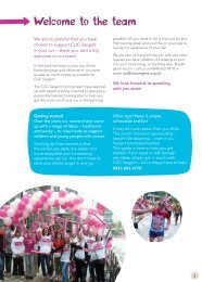 Fundraising support for runners - CLIC Sargent