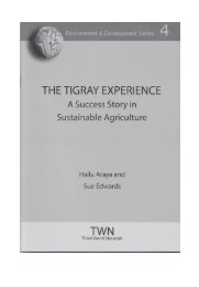 The Tigray experience: A success story in sustainable agriculture