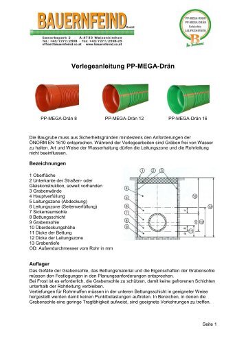 Datenblatt PP-MEGA-Rohr