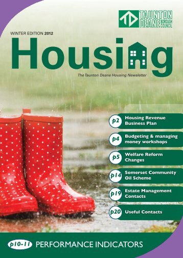 Deane Housing Newsletter - Winter 2012 edition - Taunton Deane ...