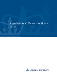 Postdoctoral Officers Handbook - Office of Postdoctoral Affairs ...