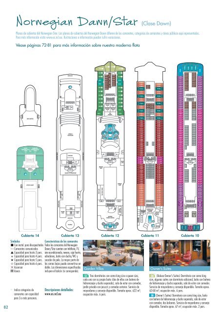 Cubiertas del Norwegian Star - Un Mundo de Cruceros