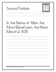 copywork-islamic-quraan-surah-001-fatihah - Islamic Copywork