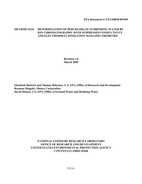 View Actual EPA Method 332 (PDF File) - Columbia Analytical ...