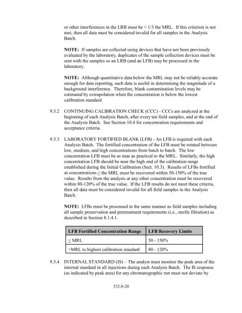 View Actual EPA Method 332 (PDF File) - Columbia Analytical ...