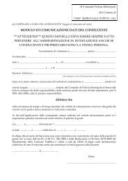 Modulo Comunicazione Dati Conducente - Comune di Serravalle ...