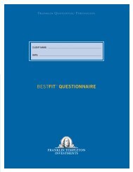 beStFit QUeStionnAire - Franklin Templeton Investments