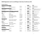 NAED Registration List for Lake Michigan Club Annual Conference ...